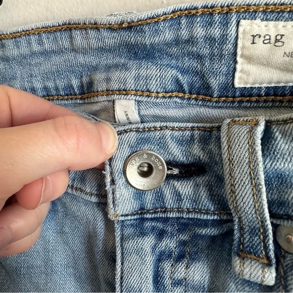 Rag & Bone Womens Cate Mid Rise Ankle Skinny Jeans In Thunderbird Blue - Picture 6 of 16